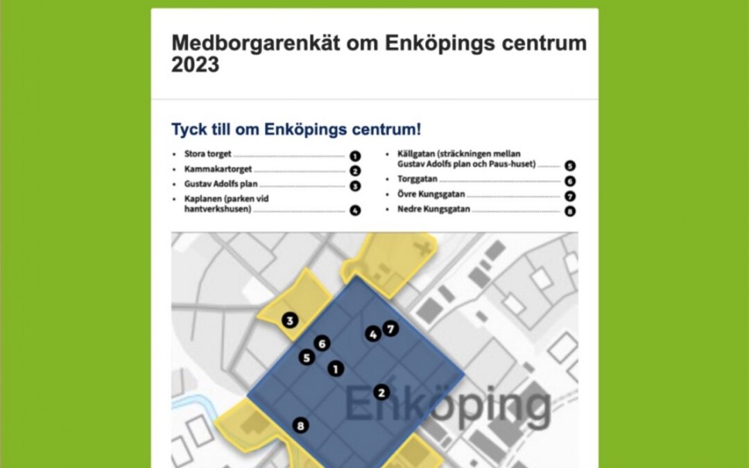 Ny medborgarenkät om centrum ute!